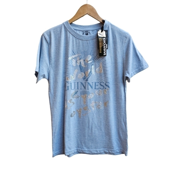 NWT Guinness "The World IS Your Oyster" Graphic T-shirt,  Size Small - Picture 1 of 11